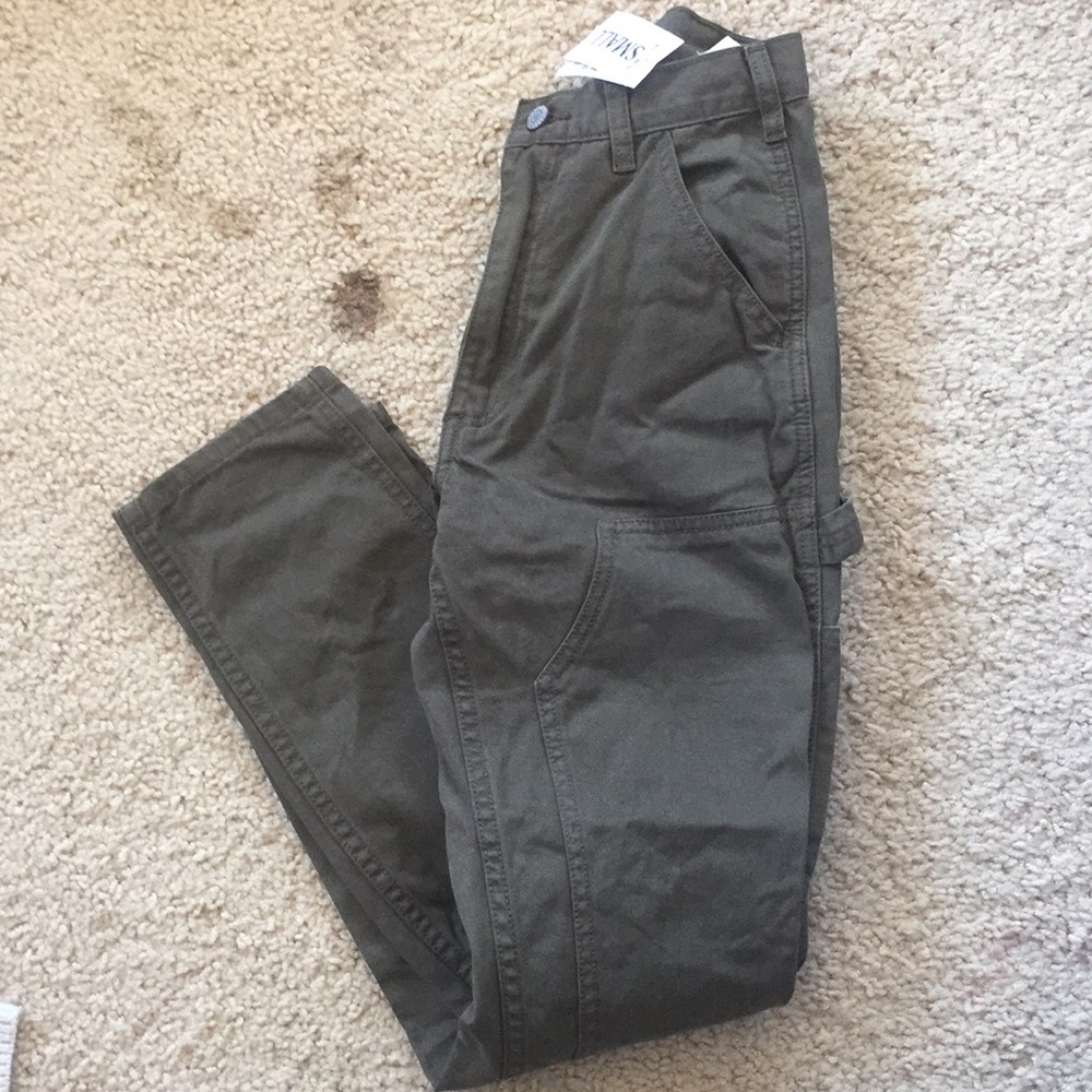 Brandy Melville olive green Jane cargo pants - Picture 3 of 6